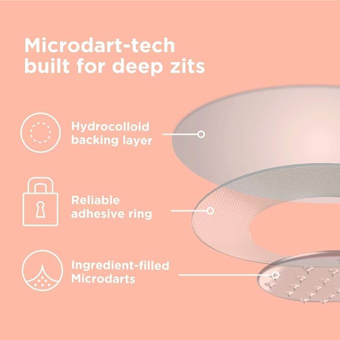 ZitSticka Killa Pimple Patches for Face - World's Most Potent Pimple Patch with Fast-Acting Microdarts - Starts Working within 6 Hours for Deep, Early-Stage Zits - Regular 12 Count with Cleana Swab