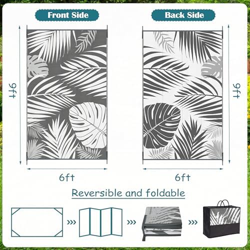 Ogrmar 6x9 FT Reversible Mats, Outdoor Rug - Image 2