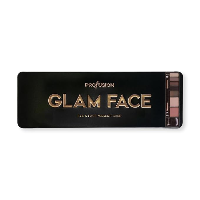 Profusion Cosmetics Glam Face Eye and Face Pro Makeup Case, Achieve Glamorous Looks With The Ultimate Night Out Makeup Palette, Raise Your Beauty Routine With Premium Beauty Tool