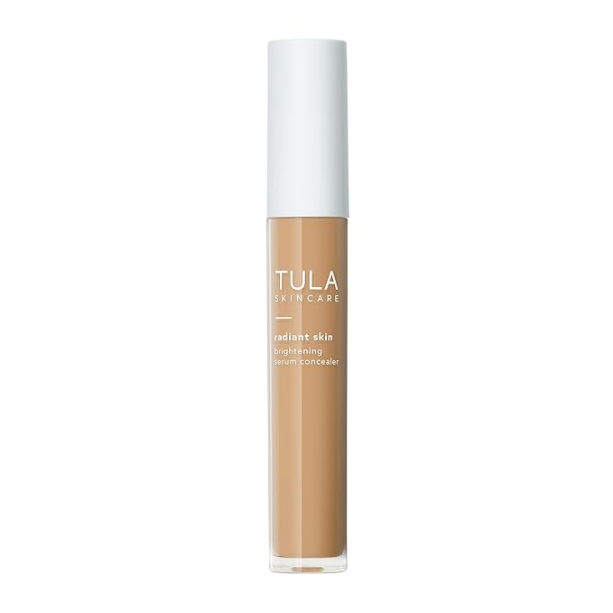 TULA Skin Care Radiant Skin Brightening Serum Concealer - Conceals Dark Circles & Discoloration, Longwearing & Crease-Resistant, Brightens the Appearance of Skin Over Time, Shade 130, 0.18 fl oz.
