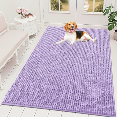 OLANLY Dog Door Mat for Muddy Paws 70x46, Extra Absorbent Chenille Mud Mat by OLANLY