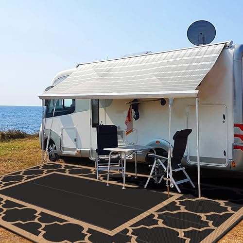 GENIMO Outdoor Rug, Waterproof Plastic Rugs 10'x14' - Image 4