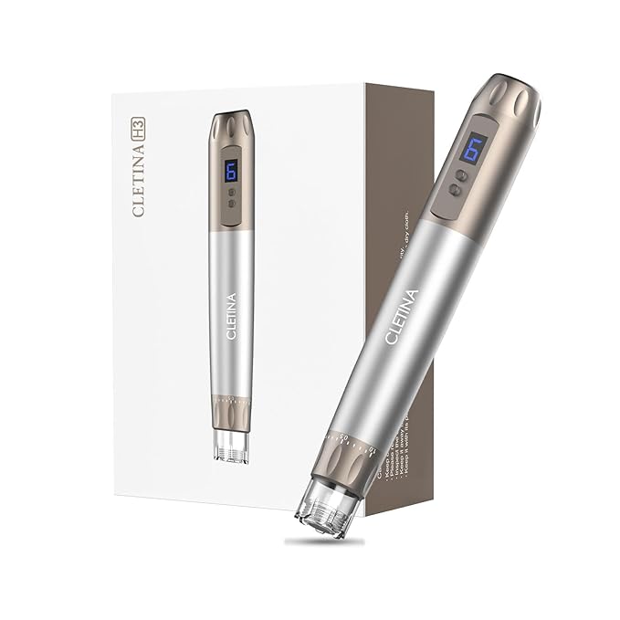 Micronee.dling Pen H3 Micronee.dle Pen - Adjustable Serum Applicator - Micronee.dle for Face Home Use - 2PCS H12 + 2PCS Nano-HR + 2PCS Nano-H