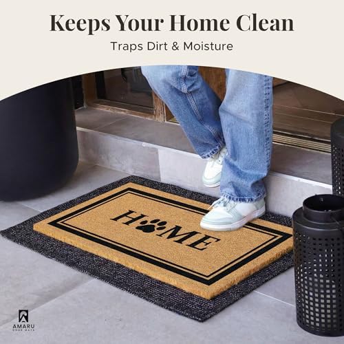Coir Welcome Mat, Home Dog Classic, 17x29 in - Image 3