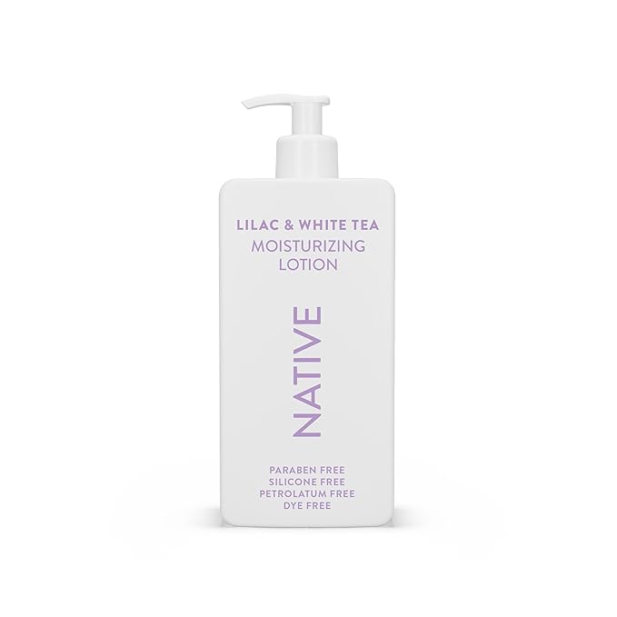 Native Body Lotion Contains Naturally Derived Plant-Based Moisturizers for Women and Men | Restores Dry Skin, Lilac & White Tea, 16.5 fl oz