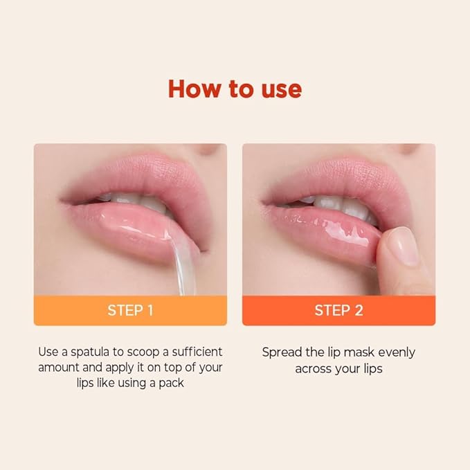 Vita Glazed Lip Mask 20ml / 109.5g, Super moisturizing night lip care, glazed and easy washable texture that melts into lips