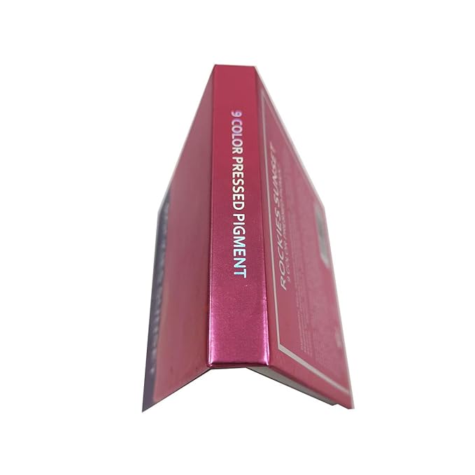 Highly Pigmented Eyeshadow Palette, 9 Color Bright Eye Makeup Palette Colorful Matte Eye Shadow Palettes Long Lasting Waterproof Cruelty-free, Rainbow (Pink)