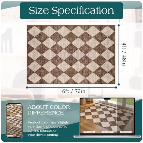 4x6 Covered Outdoor Patio Rug - Image 2