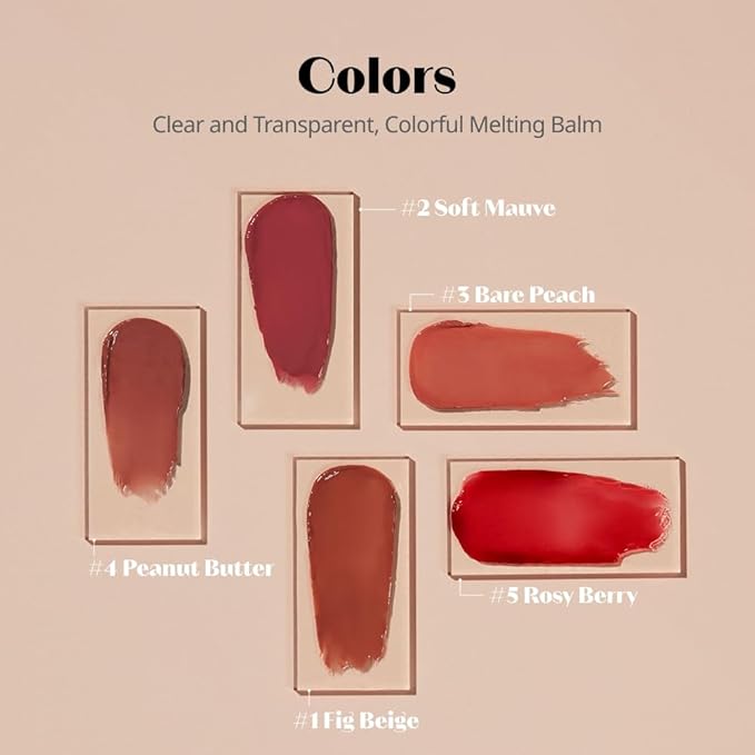 ETUDE Ginger Sugar Melting Balm Stick 01 Fig Beige | Tinted Moisturizing Lip balm | Natural Ingredients Hydrate Ginger, Sugar, Shea Butter Moisturizing Relaxing Effect | K-Beauty