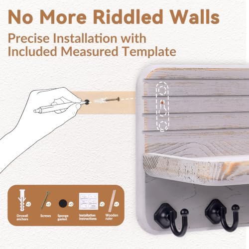 Key Holder for Wall, Mail Organizer Wall Mount - Image 4