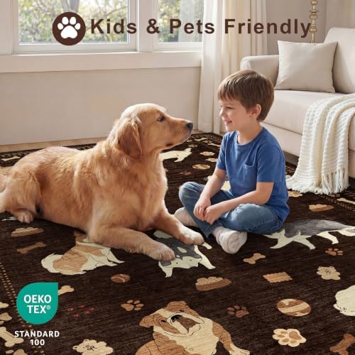 DUKINO 2x4 Rug Runner, Washable Dog Bathroom Rug Soft Non Slip - Image 4