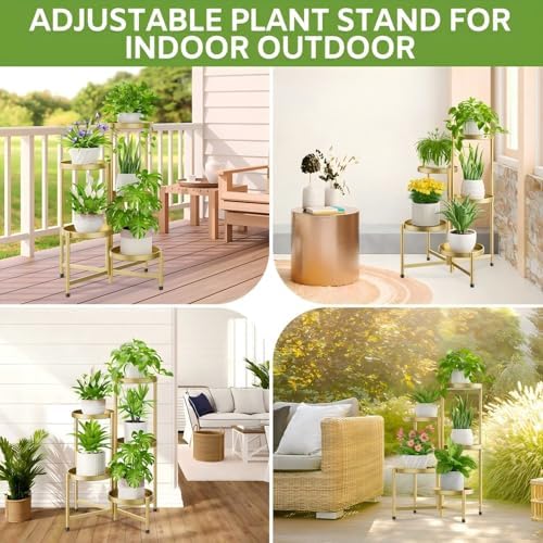 iDavosic.ly 5 Tier Large Plant Stand Indoor Outdoor, 10 In Wide Tray - Image 2