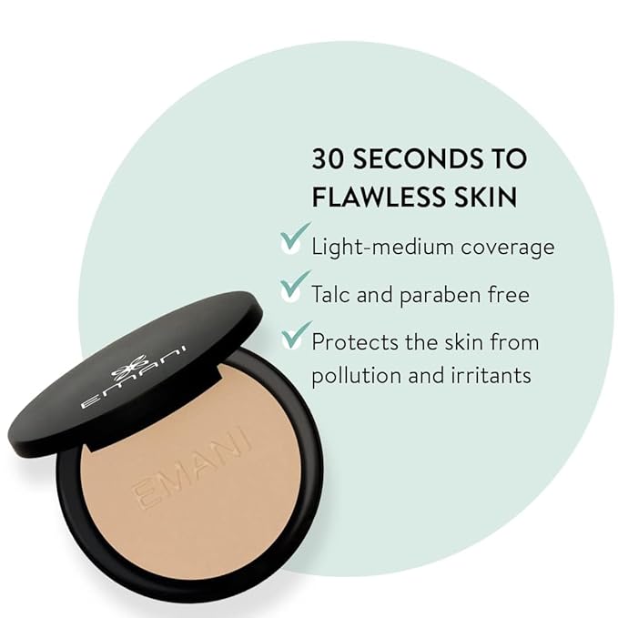 EMANI Vegan Cosmetics Flawless Matte Foundation, 289 Linen, 0.42 Ounce
