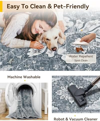 RELEANY Washable Area Rug, Small 2'6"x4' - Image 4