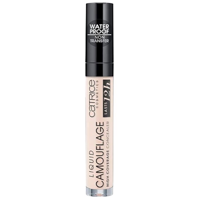 Catrice Liquid Camouflage Concealer (010 Porcelain) - Ultra Long Lasting Concealer for Optimal Coverage, Waterproof