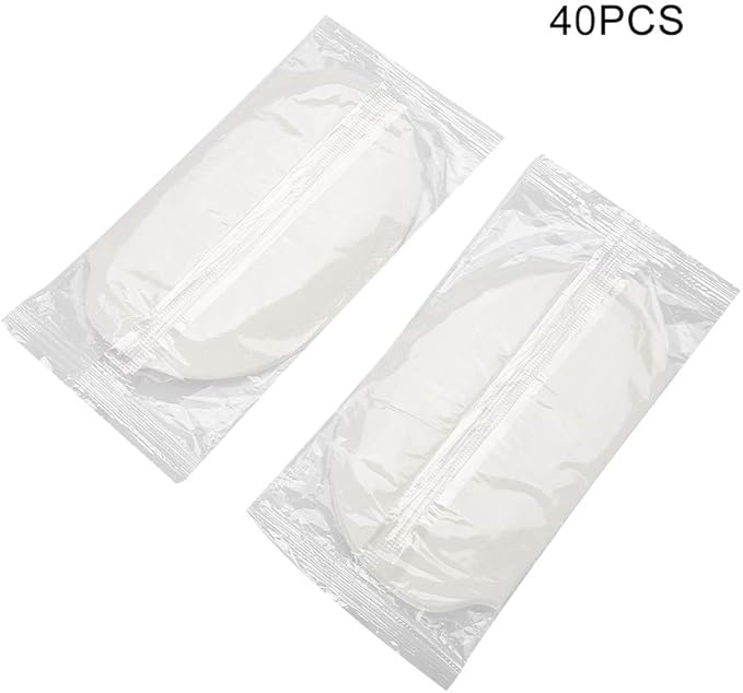 for Under Breasts, Disposable Underarm Sweat Absorbent Pads Unisex Cotton Armpit Sweat Guard (40PCS)
