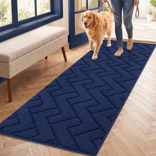 hicorfe Dirt Trapper Indoor Doormat, Non Slip Backing Washable Door Mats by Hicorfe
