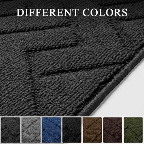 hicorfe Dirt Trapper Door Mat 24"x71", Non-Slip Backing Front Back Indoor - Image 3
