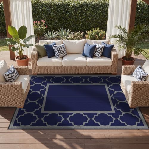 GENIMO Outdoor Rug, Waterproof Plastic Rugs - Image 5