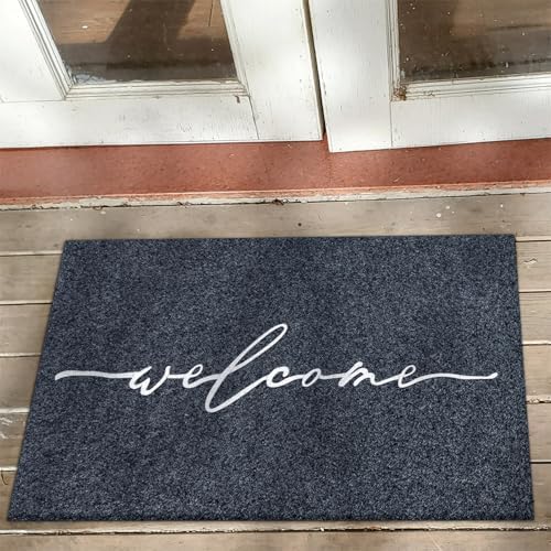 AAZZKANG Welcome Mats for Front Door Large 24"x36" - Image 2