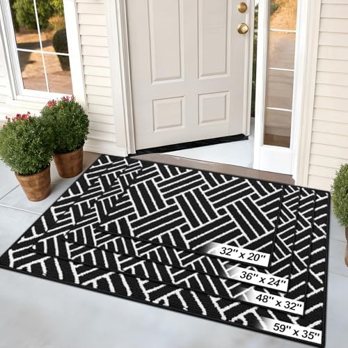 OLANLY Indoor Door Mat 48x32, Low-Profile Doormat, Deep Black - Image 7