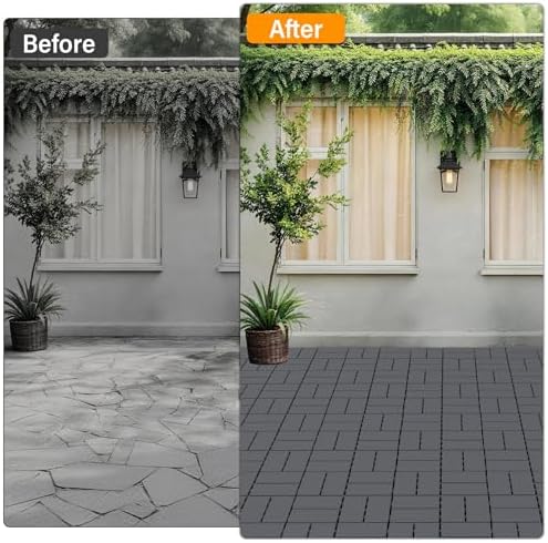 Neoaider Decking Tiles 27Pcs, Dark Grey - Image 6