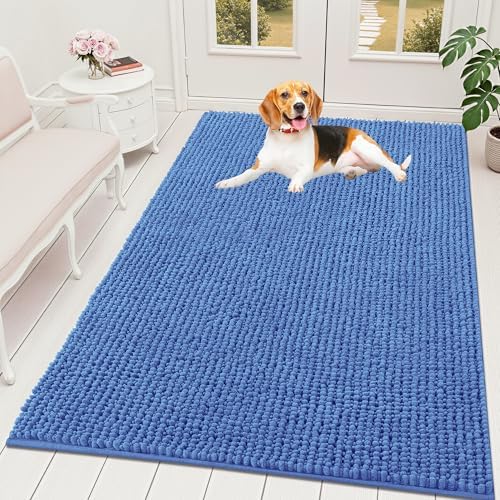 OLANLY Dog Door Mat for Muddy Paws 59x35, Extra Absorbent Chenille Mud Mat by OLANLY