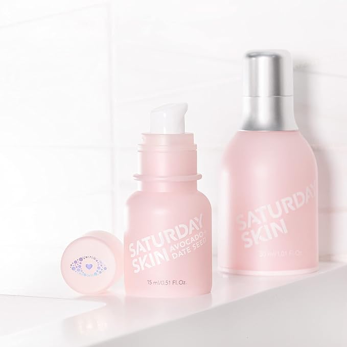Saturday Skin Wide Awake Brightening Cream Illuminating Eye Cream for Wrinkles, Puffy Eyes+Dark Circles Lightweight, Moisturizing, Deeply Hydrates, Anti Aging Reduce Fine Lines 1.01 Fl Oz (30ml)