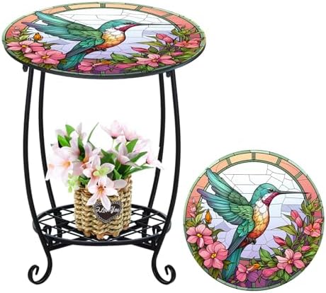 Cinnvoice Outdoor Side Table Small End Patio Porch Table by QinYee