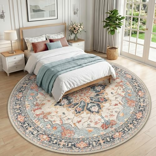 RELEANY Washable Area Rug, Round 10ft - Image 2