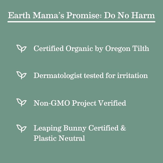 Earth Mama Organic Skin & Scar Balm |C-Section Recovery Skin Care, Pregnancy Stretch Mark Scar Cream with Organic Jojoba Oil, Tamanu Oil & Gotu Kola (2-Pack)
