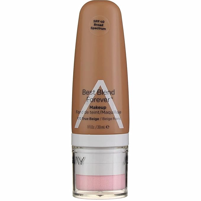 Almay Best Blend Forever Foundation, True Beige, 1 fl. oz., SPF 40 Broad Spectrum