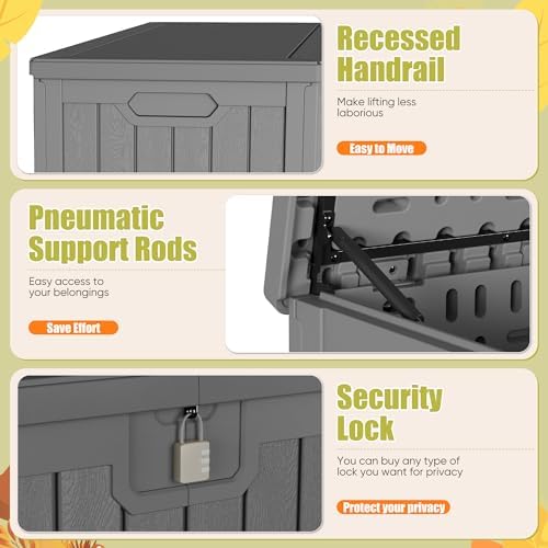 Devoko HDPE 240 Gallon Deck Box Double-Wall - Image 3