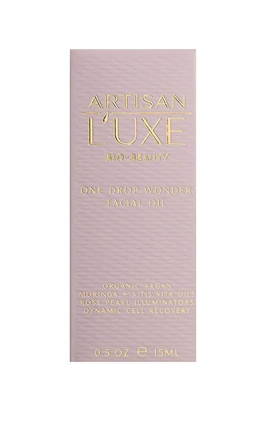 Artisan L’uxe One Drop Wonder Facial Oil Radiant Facial Oils with Rose Pearl Illuminators Organic Argan & Moroccan Hydrating Face Oil Anti Aging Skin Care Facial Oil Rose Oil 0.5 Oz.