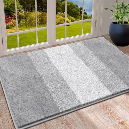 Vaukki Indoor Doormat Entryway Light Grey Door Mat 36x24 inch by Vaukki