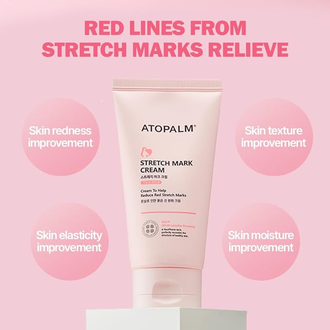 ATOPALM Maternity Care Stretch Mark Cream, 150ml 5 Fl Oz, Canola Oil Postpartum Skin Care| Pregnancy Red Lines Relief | Skin Swelling Elasticity Improvement| Gentle Body Moisturizing | Kbeauty
