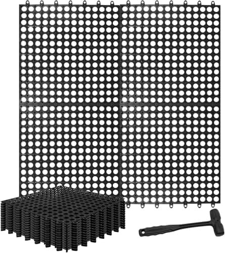 15 Pack Garage Floor Tiles, 12x12 Inch Interlocking Drainage Tiles by Unknown