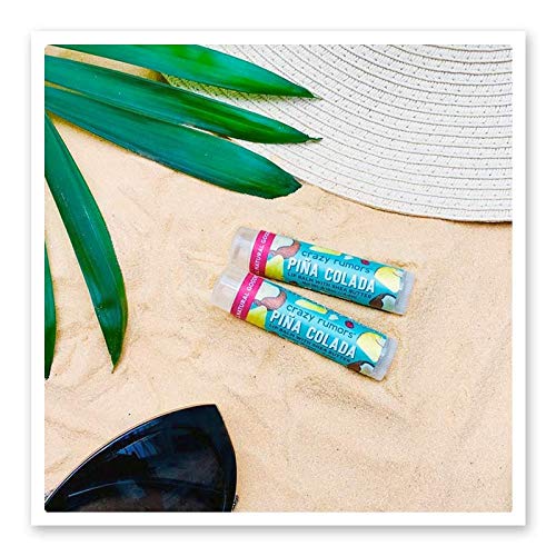 Crazy Rumors Piña Colada Lip Balm. 100% Natural, Vegan, Plant-Based, Made in USA (1-Pack)
