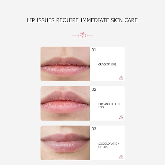 BIOAQUA Strawberry Fruit Moisturizing Lip Mask Hydrating Oil Dry Lips Repair Cracked Skin Cream 13g 0.46oz