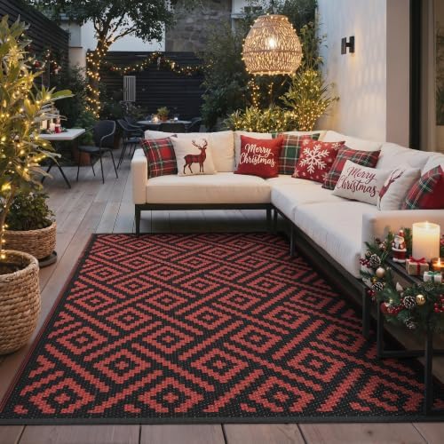 GENIMO Outdoor Rug, Waterproof Plastic Rugs - Image 3