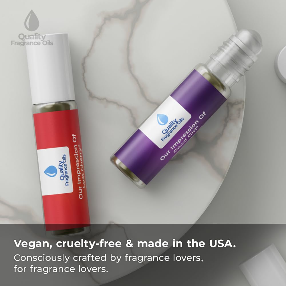 Quality Fragrance Oils' Original Santal Impression #150 | Long-Lasting Perfume Oil, Alcohol-Free, Strong Scent, 10ml Roll-On | Affordable Alternative to Designer Fragrances
