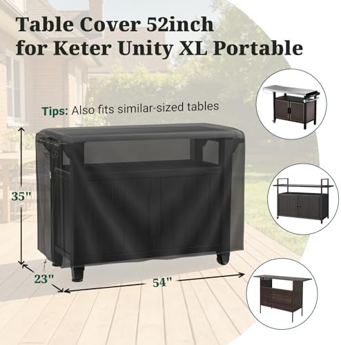 MR. COVER Outdoor prep table cover 52 inch - Image 2