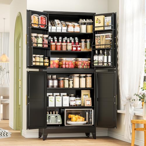 GAIOUS 74.8" Tall Metal Food Cabinet - Image 7