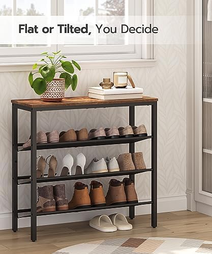 HOOBRO Shoe Rack for Entryway, 4-Tier Shoe Organizer - Image 4