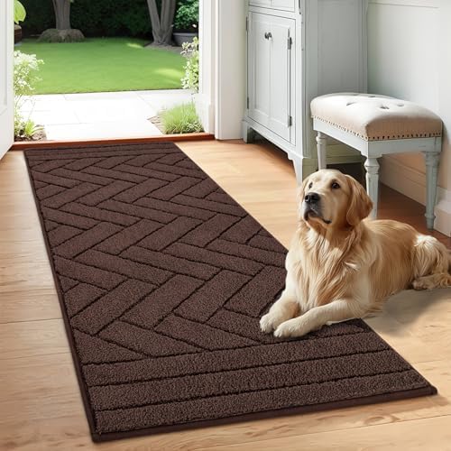 Tindbea Dog Door Mat for Mud Paws, Dirt Trapper Mud Mat by Unknown