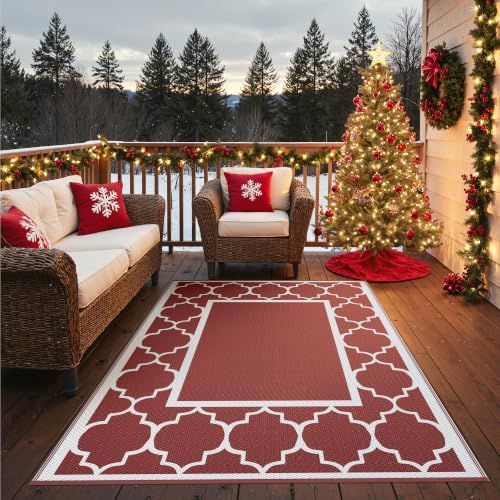 GENIMO Outdoor Rug, Waterproof Plastic Rugs by GENIMO