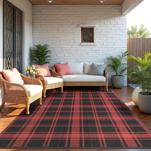 GENIMO Outdoor Rug, Waterproof Plastic Rugs - Image 4