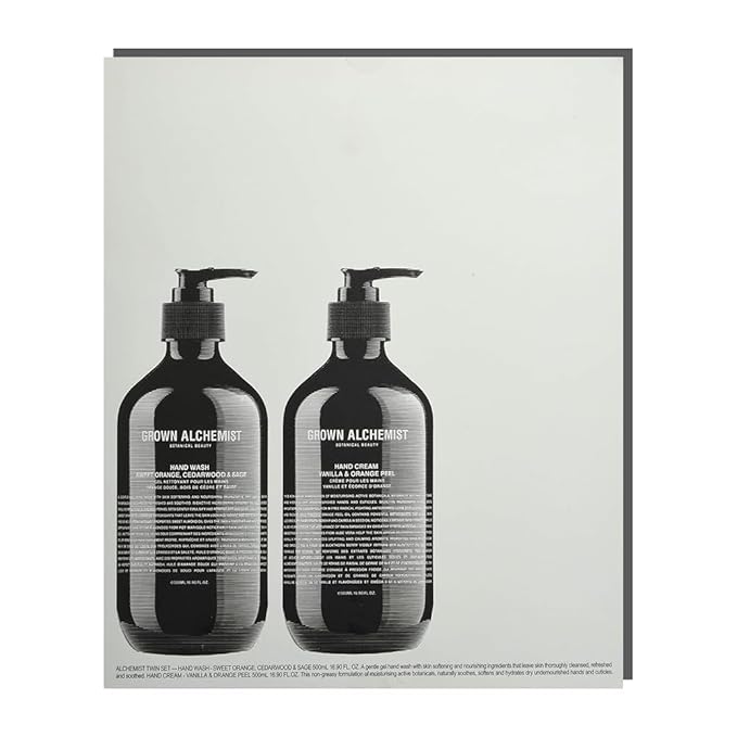 Grown Alchemist Hand Care Kit: Hand Wash & Hand Cream 500mL