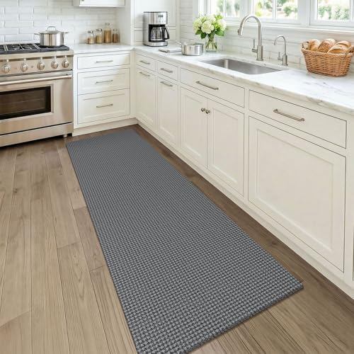 KOZYFLY Woven 2x7 Washable Kitchen Runner Rug, Non Slip Runners - Image 2