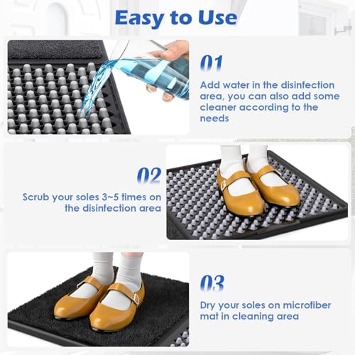 Disinfecting Entrance Shoe Mat 2 in 1 Shoe Disinfection Mat - Image 5